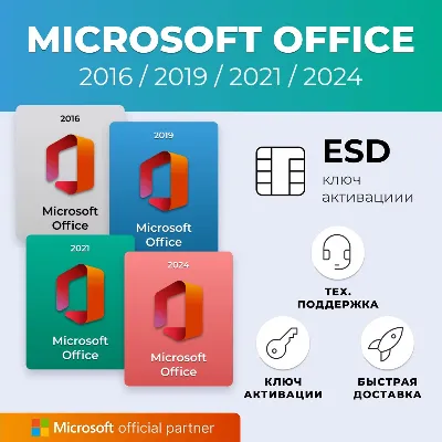 Microsoft Office 2024/2021/2019/2016 [Original | Партнер MS | Чек ФЗ] - irongamers.ru