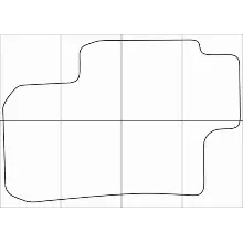 CHEVROLET EPICA 2006-- Лекала автоковриков, вектор