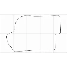 CHEVROLET TAHOE 2006-2014 Лекала автоковриков, вектор