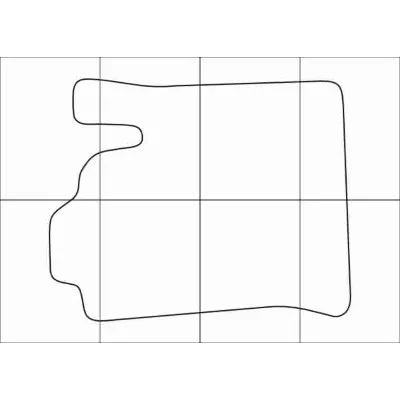 FORD FOCUS I 2001-2004 Лекала автоковриков, вектор