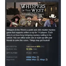 Whispers in the West - Co-op Murder Mystery АВТОДОСТАВКА STEAM РОССИЯ