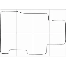 HONDA CIVIC 4D sedan 2006-2012 Лекала автоковриков