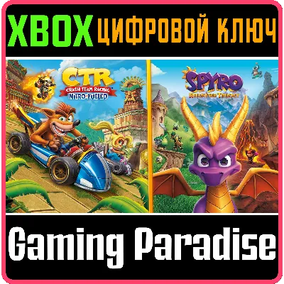 CRASH TEAM RACING NITRO-FUELED + SPYRO GAME BUNDLE