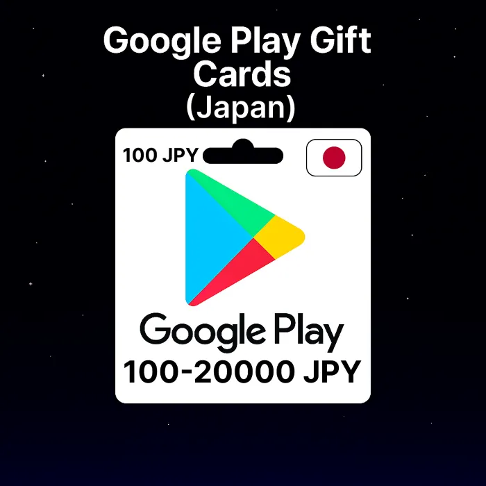 Google Play Gift Cards (Япония) 100–20000 JPY · Коды
