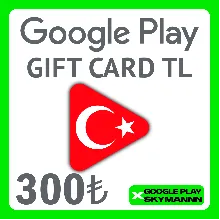 GOOGLE PLAY GIFT CARD 300 TL ТУРЦИЯ АВТО ВЫДАЧА 24/7