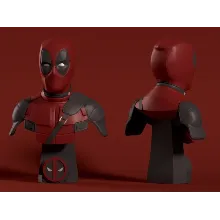 DEADPOOL BUST: ПРОВЕРЕН И ГОТОВ К 3D ПЕЧАТИ