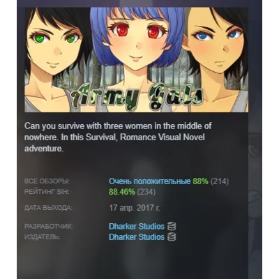 Army Gals АВТОДОСТАВКА STEAM GLOBAL МГНОВЕННО ЛИЦЕНЗИЯ - irongamers.ru
