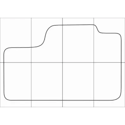 KIA SHUMA 2 2001-2004 Лекала автоковриков векторные