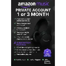 Amazon Music 1/3Месяц ИНДИВИДУАЛЬНЫЙ ЛИЧНЫЙ АККАУНТ