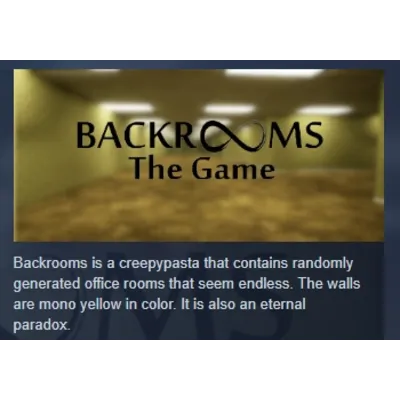 Backrooms: The Game АВТОДОСТАВКА STEAM GLOBAL МГНОВЕННО ЛИЦЕНЗИЯ - irongamers.ru