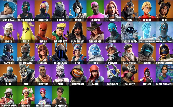 FORTNITE 45+ ОБЛИЦОВ АККАУНТ · OG FROZEN PACK · + Почта