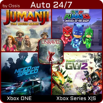 24/7 XBOX Jumanji The Video Game, PJ Masks Heroes of the Night, Plants vs. Zombies G