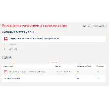 Управление качеством в строительстве.Тест Синергия/МТИ