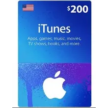 🟢ITunes Gift Card 200 USD (USA)🔑