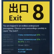 The Exit 8 АВТОДОСТАВКА STEAM РОССИЯ