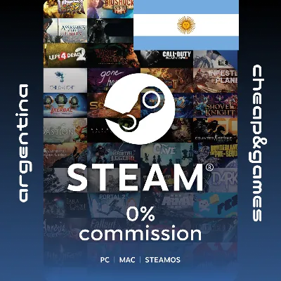 Карта пополнения Пополнить Steam АРГЕНТИНА USD