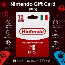 Nintendo Gift Card (Италия) 15–100 EUR | Код пополнения Nintendo