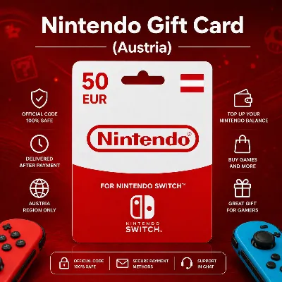 Nintendo Gift Card (Австрия) 15–50 EUR | Код пополнения Nintendo - irongamers.ru
