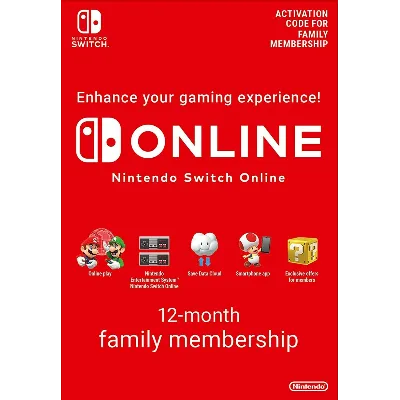Nintendo Switch Online Gift Card 12 месяцев США - irongamers.ru