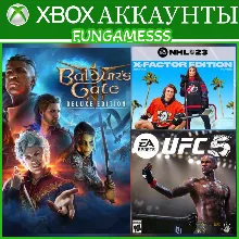 BALDUR'S GATE 3 + UFC 5 Deluxe + NHL 23 X-Factor XBOX АККАУНТ Аренда