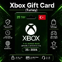 Xbox Gift Card (Turkey) 25–300 TRY | Xbox Top-Up Code