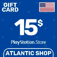 ⭐ Карта Пополнения PSN 15$ (USD) США