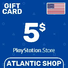 ⭐ Карта Пополнения PSN 5$ (USD) США