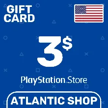 ⭐ PSN Top Up Card 3$ (USD) USA