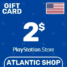 ⭐ PSN Top Up Card 2$ (USD) USA