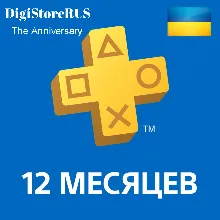 UA Подписка PS Plus 12мес