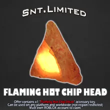 KEY Prime Gaming Flaming Hot Chip Head Roblox