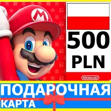 ⭐ Карта Nintendo eShop 500 PLN Польша Нинтендо PL