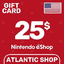 ⭐ Nintendo eShop 25$ (USD) США