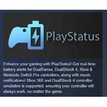 PlayStatus - Media & Controller Battery Overlay STEAM