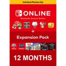 NINTENDO SWITCH ONLINE + EXPANSION PACK 12 МЕСЯЦЕВ
