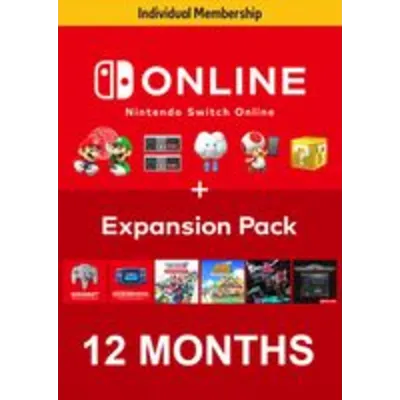 NINTENDO SWITCH ONLINE + EXPANSION PACK 12 МЕСЯЦЕВ - irongamers.ru