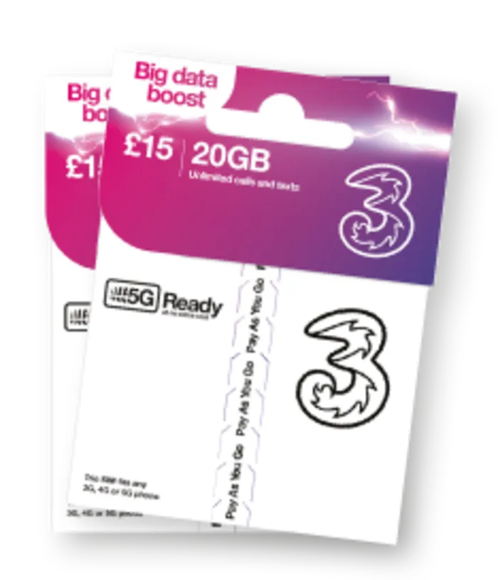 +£10 Британская eSIM THREE UK +44 можно принимать sms