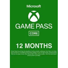 Xbox Game Pass Core на 12 месяцев, Индия Ключ
