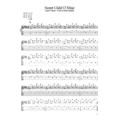 Табы Kfir Ochaion - Guns N' Roses - Sweet Child O' Mine - irongamers.ru