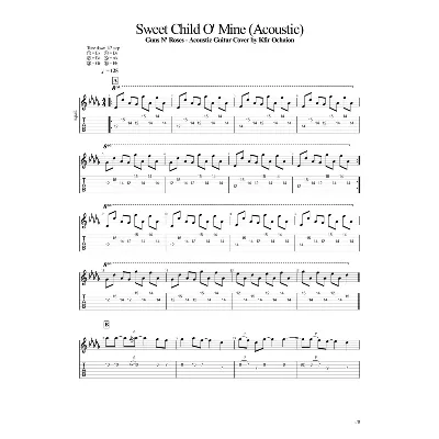 Табы Kfir Ochaion - Guns N' Roses - Sweet Child O' Mine - irongamers.ru