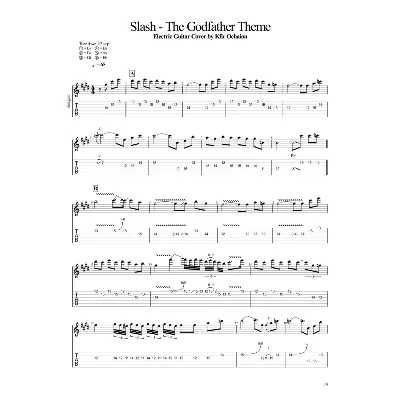 Табы Kfir Ochaion - Slash - The Godfather Theme Electr - irongamers.ru