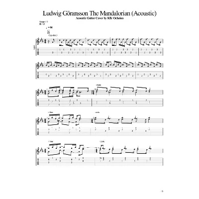 Табы Kfir Ochaion - Mandalorian Theme - Acoustic tab - irongamers.ru