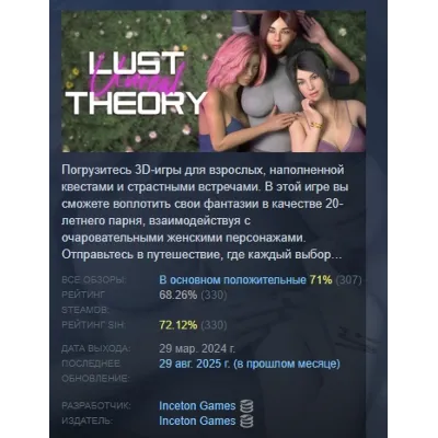 Unreal Lust Theory АВТОДОСТАВКА STEAM GLOBAL МГНОВЕННО ЛИЦЕНЗИЯ - irongamers.ru