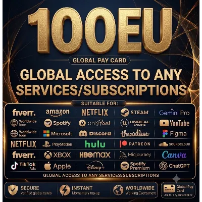 100$ Card Global PAY IN ANY Services any Subscriptions - irongamers.ru
