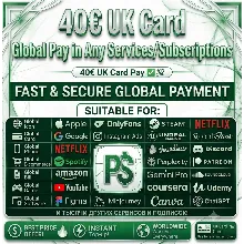 40€✅UK Card 💯FOR GOOGLE/STEAM/APPLE 🌎 BEST PRICE 🔥🔥