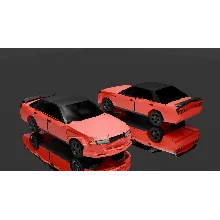 3D модель разбитого Nissan Skyline r32 low-poly