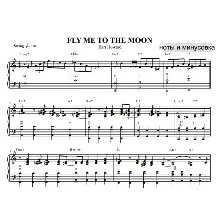 Fly me to the Moon Frank Sinatra (комплект ноты + минус