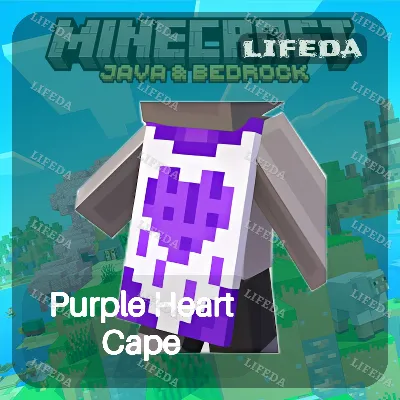 МАЙНКРАФТ 【Purple Heart Cape】 СКИН • ТВИЧ ДРОПЫ / ДРОПСЫ • JAVA & BEDROCK•GLOBAL - irongamers.ru