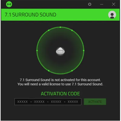 Код/Ключ активации Razer 7.1 Surround sound - irongamers.ru