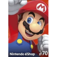 Nintendo eShop Card 70 PLN злотых Key Нинтендо Польша